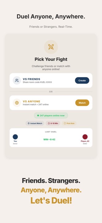 Sudokuel friend challenge via web link