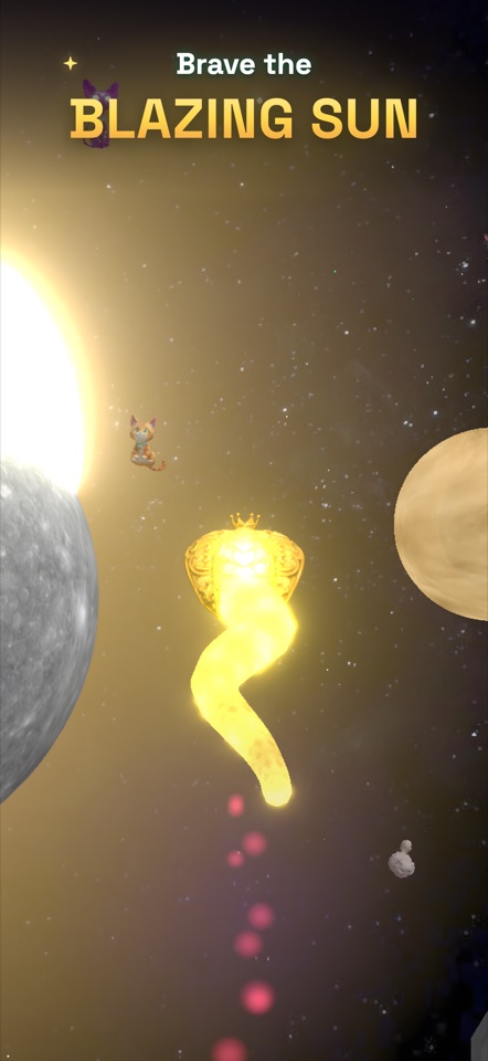 Gameplay: skimming the blazing sun
